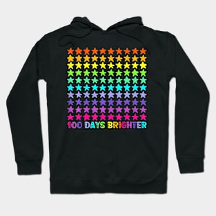 100 Days Brighter 100Th Day Of School Or Kindergarten Hoodie